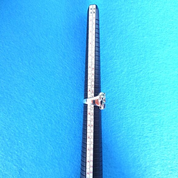 Vintage Mosaic Multi-Natural Gemstone Sterling Silver Statement Cocktail Ring - Picture 12 of 14